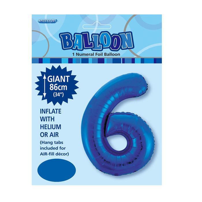Jumbo Blue Foil 6 Balloon