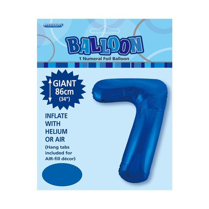 Jumbo Blue Foil 7 Balloon