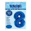Blue Jumbo Number Foils