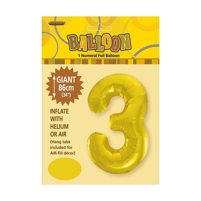 Gold Jumbo Number Foils