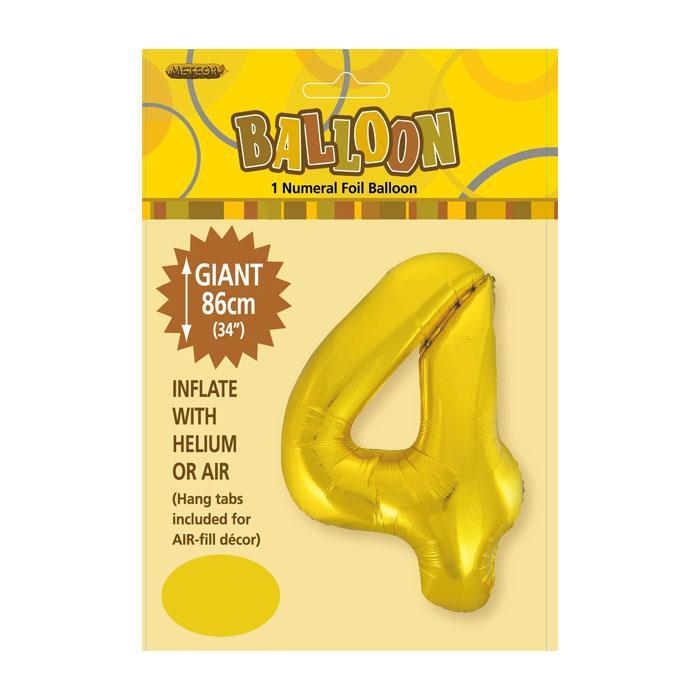 Gold Jumbo Number Foils