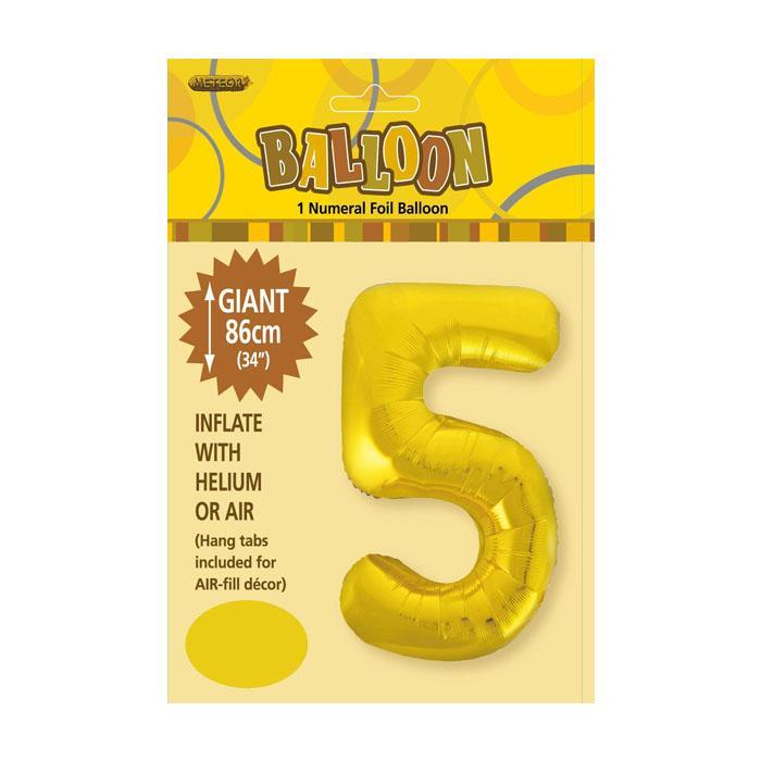 Gold Jumbo Number Foils