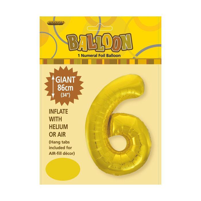 Gold Jumbo Number Foils