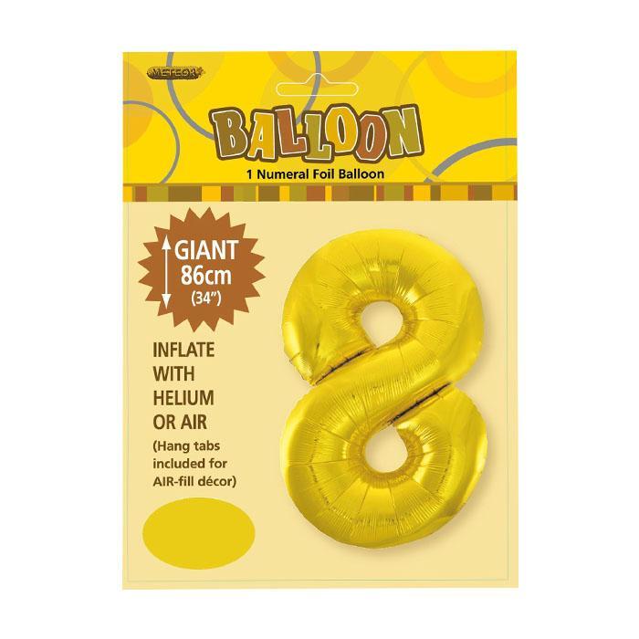 Gold Jumbo Number Foils