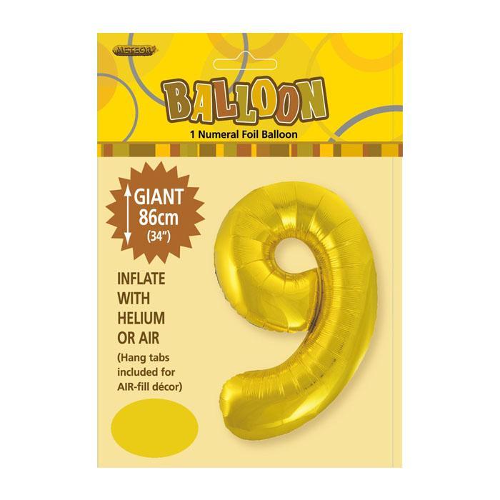 Gold Jumbo Number Foils