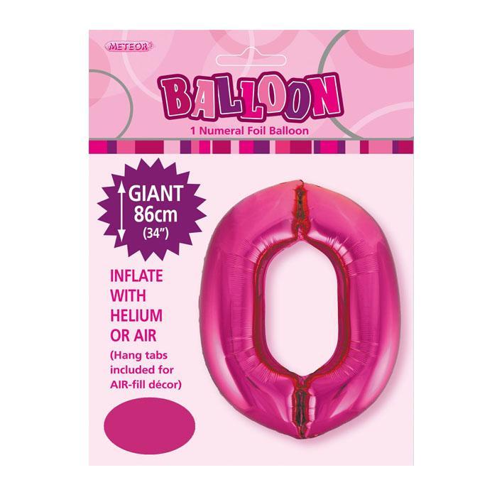 Pink Jumbo Number Foils