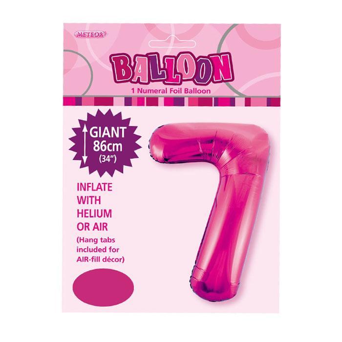 Jumbo Pink Foil 7 Balloon