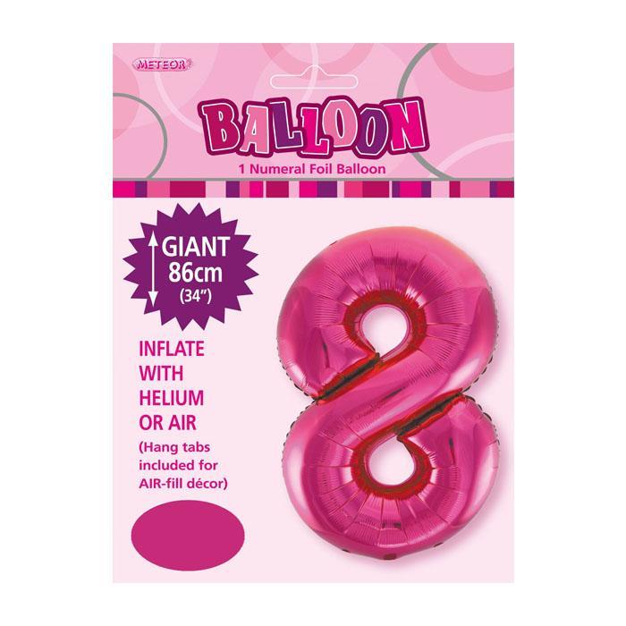 Jumbo Pink Foil 8 Balloon