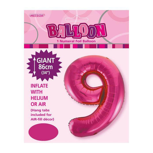 Jumbo Pink Foil 9 Balloon