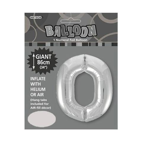Silver Jumbo Number Foils