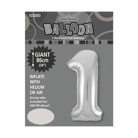 Silver Jumbo Number Foils