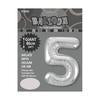 Silver Jumbo Number Foils