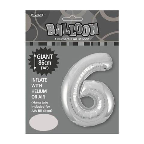 Silver Jumbo Number Foils