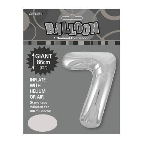 Silver Jumbo Number Foils