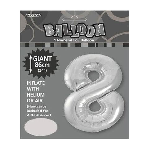 Silver Jumbo Number Foils