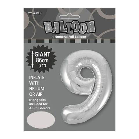 Silver Jumbo Number Foils