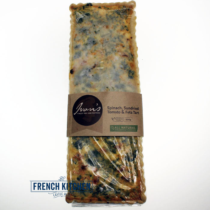 Delicious Spinach & Semi-dried Tomato Tart | Savoury Quiche | The French Kitchen Castle Hill