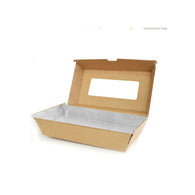 ECO Paper Kraft Mini Grazing Box | With Clear Window