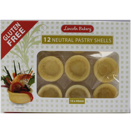 Gluten Free Pastry Shells Sweet 12 Pack (45mm)
