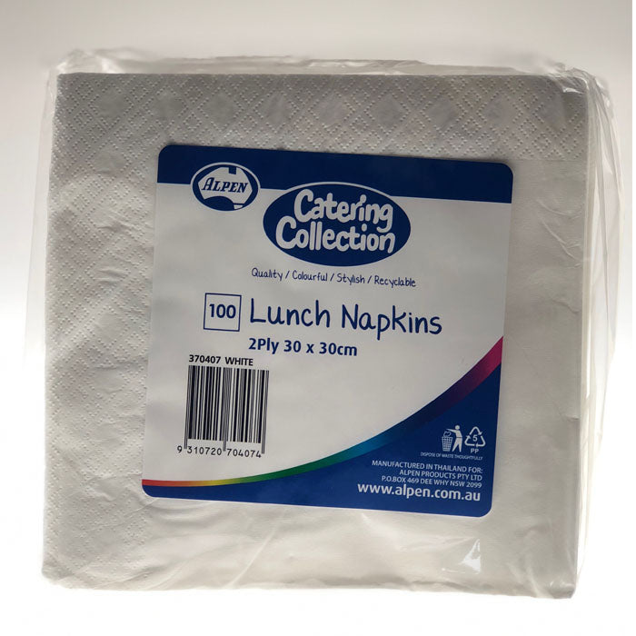 Lunch Napkin White 100 pack