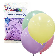30cm Latex Balloons | Macaron Pack 25 | Pastel | Alpen | The French Kitchen Castle Hill