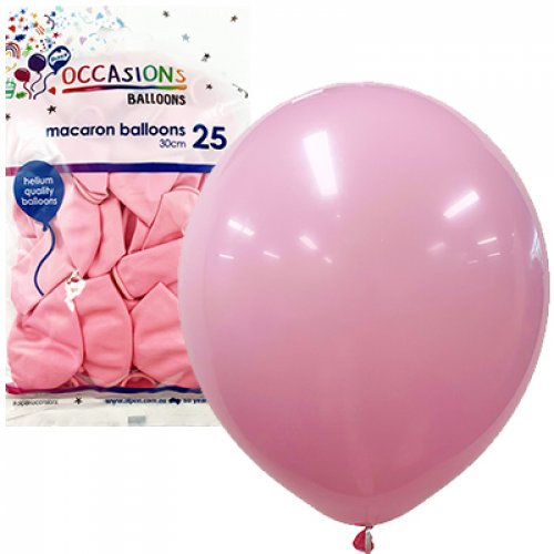 30cm Latex Balloons | Macaron Pack 25 | LPink | Alpen | The French Kitchen Castle Hill