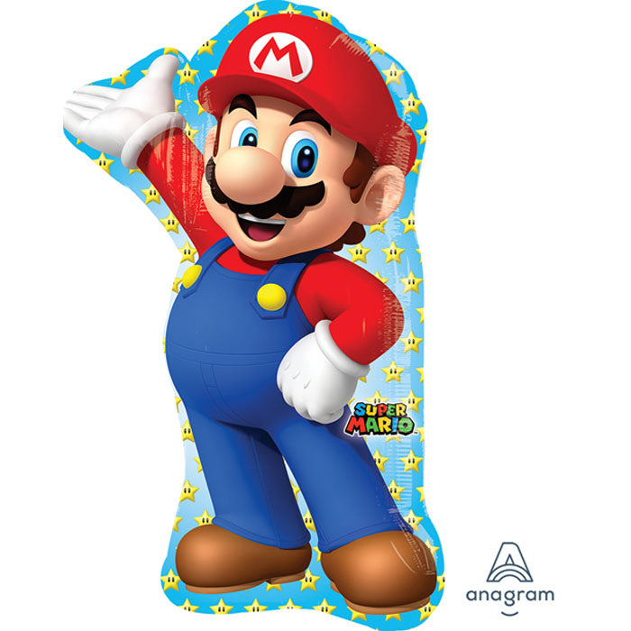 Super Mario Jumbo Foil Balloon | The French Kitchen Castle Hill