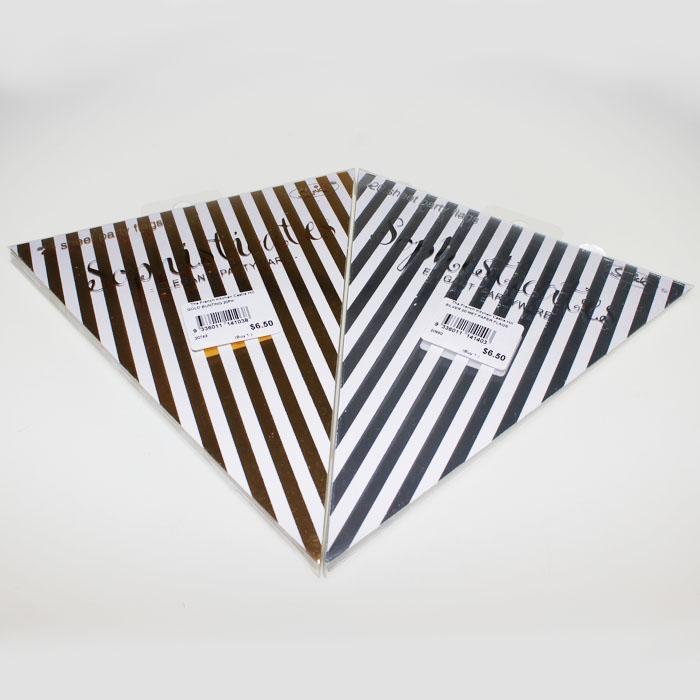 Bunting Party Flags | Metallic Striped