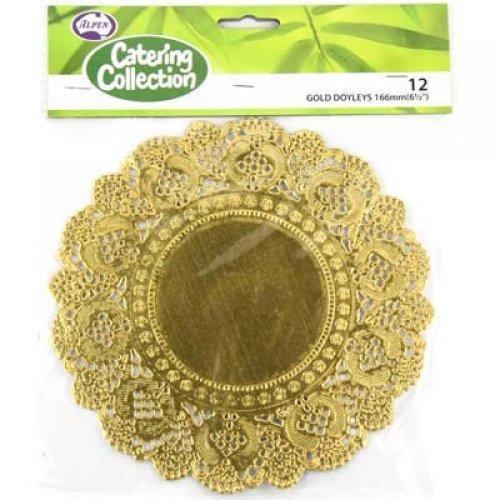 36 Pack White Paper Party Doilies - Round Lace Design For Weddings, Catering, Dessert Displays