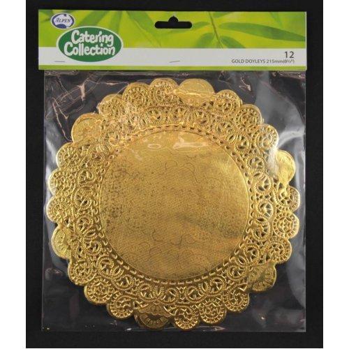 Metallic Paper Doyleys 12 Pack