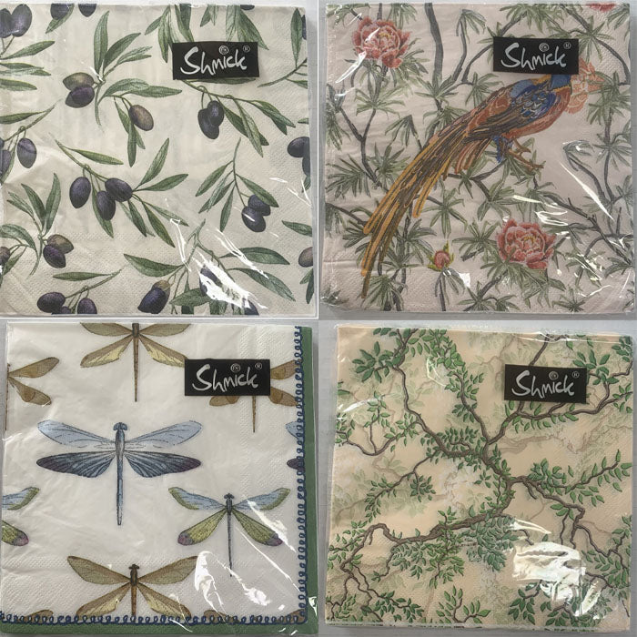 Decorative Printed Napkins | 20 pack