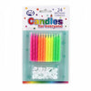 Multi-Coloured Patterned Candles | 24 Pack