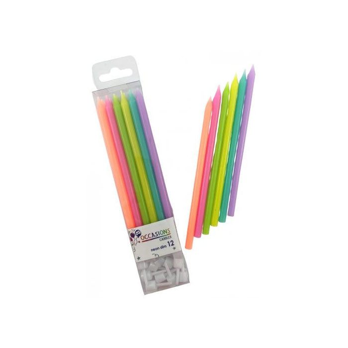 Colourful Slim Candles | The French Kitchen Castle Hill