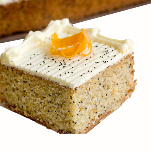 Orange & Poppy seed Slab Cakes | Food & Party Outlet | The French Kitchen Castle Hill