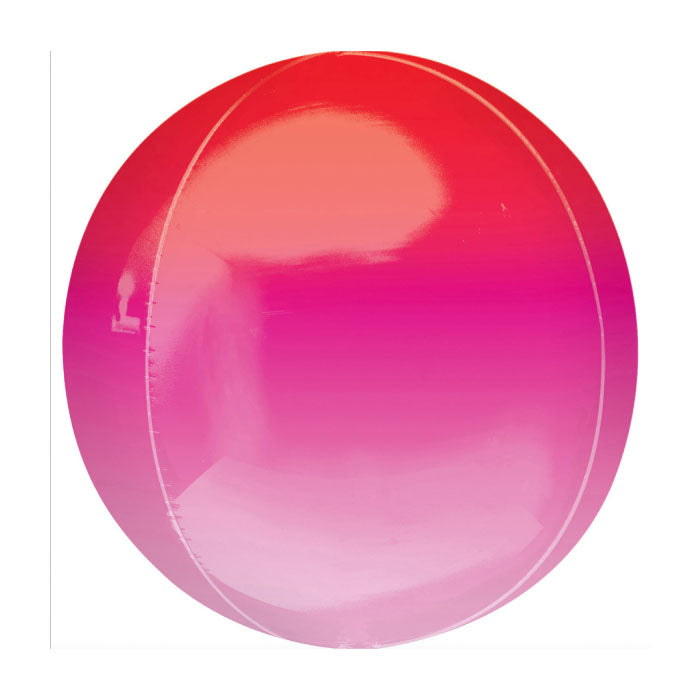 Ombre Orbz Foil | Red/Pink