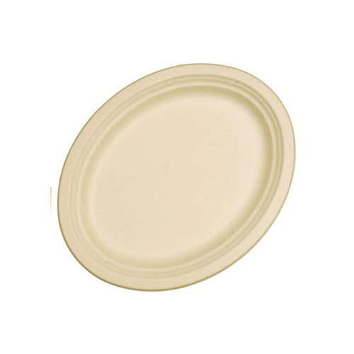 Eco Sugarcane Oval Plate | The French Kitchen Castle Hill