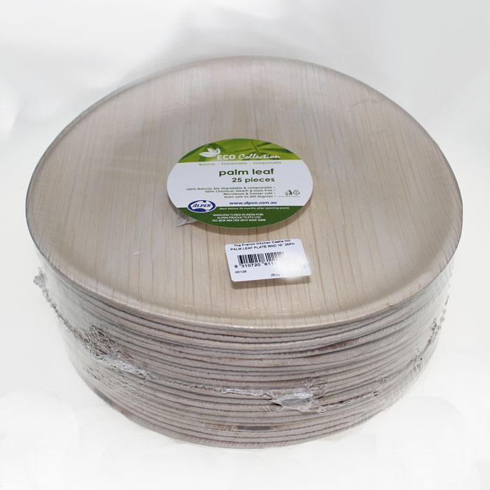 Palm Leaf 10" Round Alpen Plate | The French Kitchen Castle Hill 