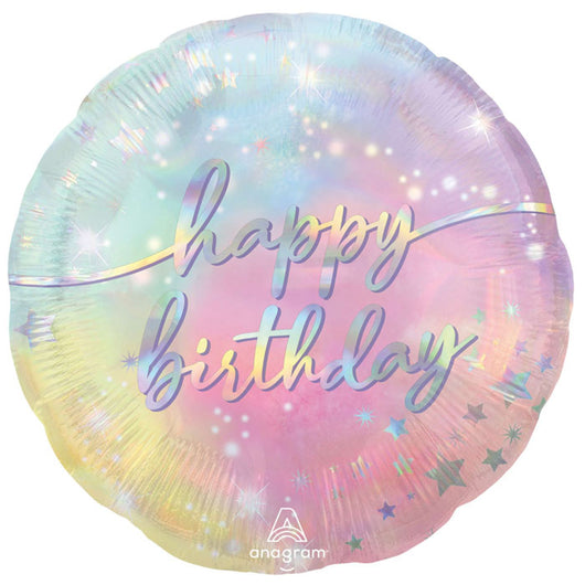 Pastel Happy Birthday Foil Balloon | The French Kitchen Castle Hill