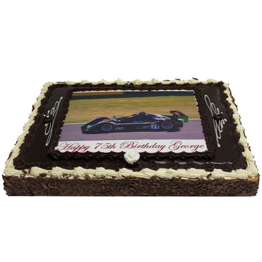 Photo Cake Full Slab | Happy Birthday | Race Car | The French Kitchen Castle Hill