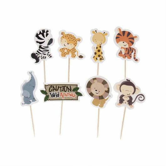 Jungle Animal Cupcake Picks | The French Kitchen Castle Hill