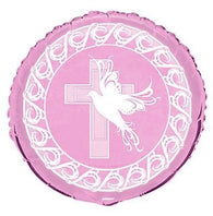 Pink Dove with Cross Foil Balloon | The French Kitchen Castle Hill
