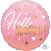 Baby Shower | Hello World | 45cm Foil Balloon