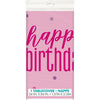Happy Birthday Table Cover | Pink or Blue