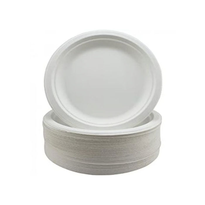 Sugarcane White Plate 226mm 25pk | The French Kitchen Castle Hill