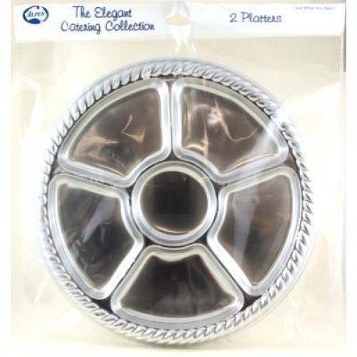 Alpen Silver Divider Platter - Disposable