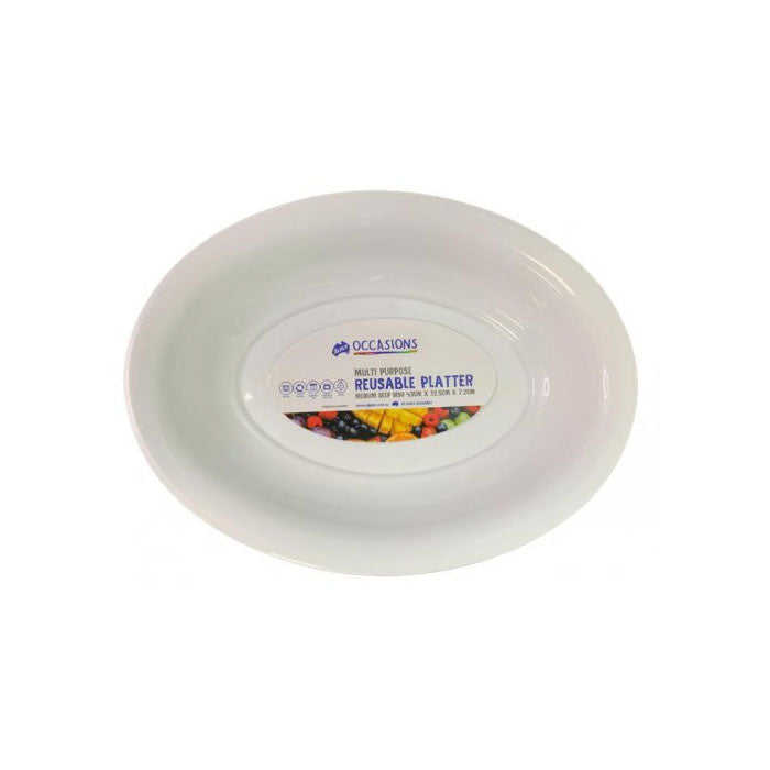 Multi-Purpose Plastic Platter | Oval
