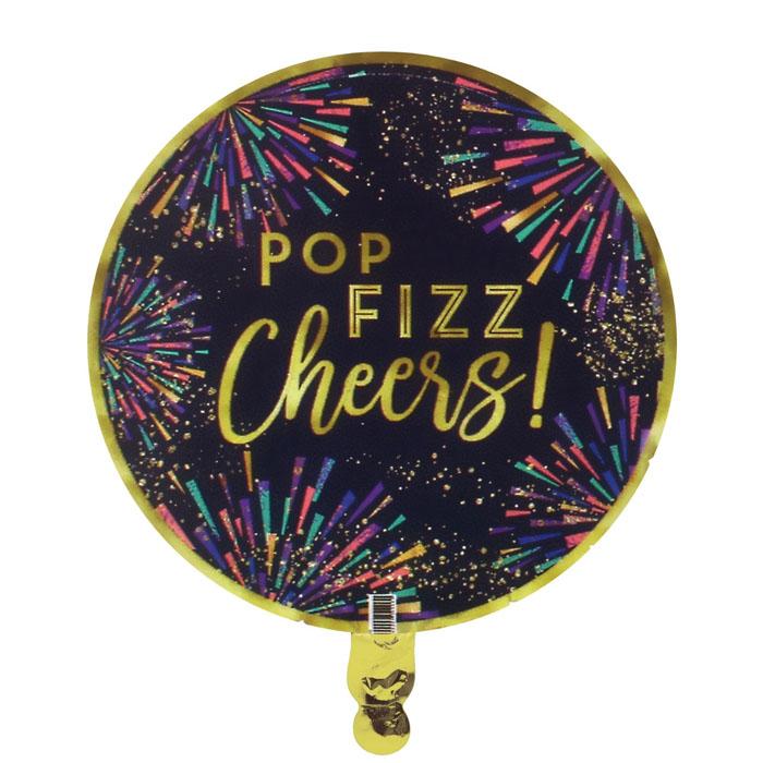 Fireworks Pop Fizz Cheers | 18" Foil Balloon