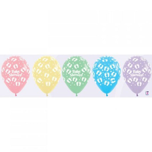 Helium Inflated 30cm Latex Balloons | Baby Shower | Pastels