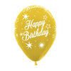 Helium Inflated 30cm Latex Balloons | Happy Birthday Bright