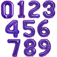 Jumbo Foil Number Balloons | Purple 86cm | The French Kitchen Castle Hill